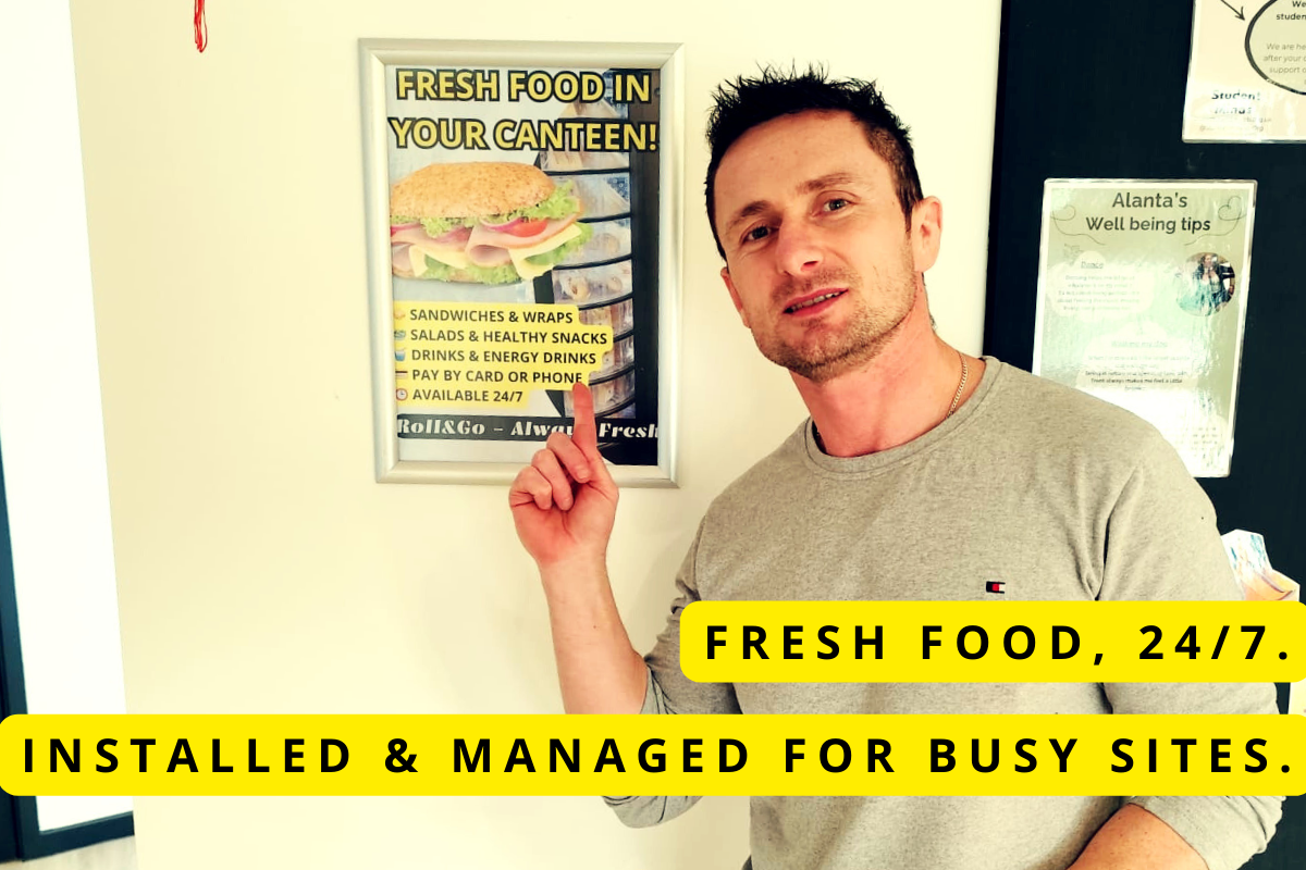 Fresh food availability, installed and managed for busy sites